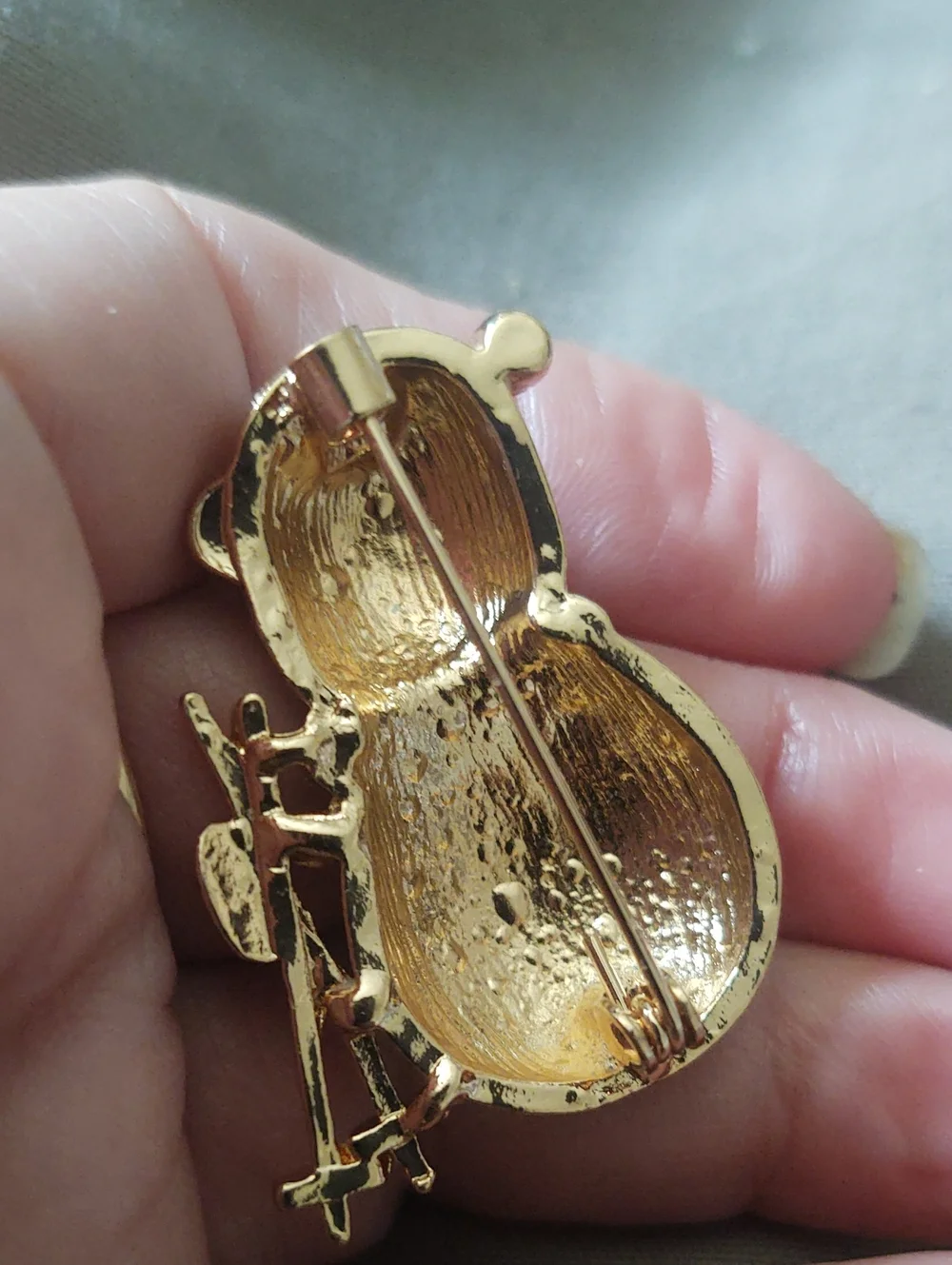 Skiing Snowman Brooch *Christmas In July*